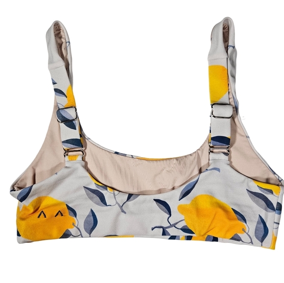 Kitty And Vibe "Florence" Swim Top, Light Blue/Lemons, Size A - Picture 8 of 13
